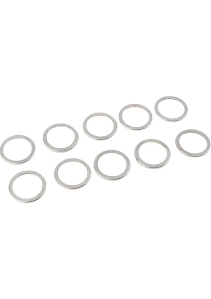 2X10PCS Metal Yağ Drenaj Tapası Gümüş Için Contalar Contalar 2 Pcs