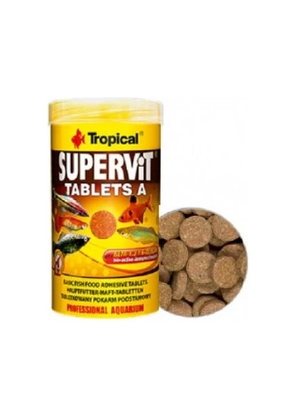 Tropical Supervit Tablet Balık Yemi 50 Adet