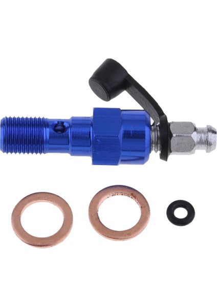 4xuniversal M10 Tek Banjo Cıvata Iplik Bleeden Meme Izgayıcıları 1.0mm Mavi 4 Pcs fiyatları