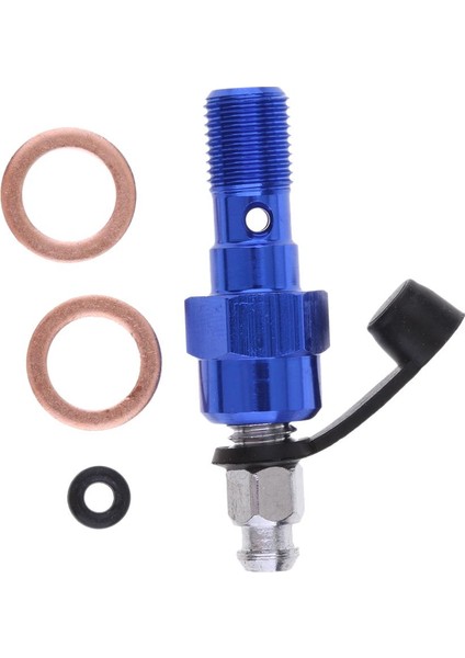 4xuniversal M10 Tek Banjo Cıvata Iplik Bleeden Meme Izgayıcıları 1.0mm Mavi 4 Pcs modelleri