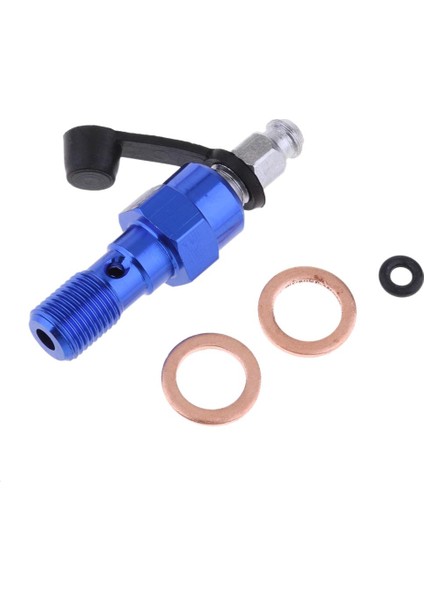 4xuniversal M10 Tek Banjo Cıvata Iplik Bleeden Meme Izgayıcıları 1.0mm Mavi 4 Pcs indirimleri