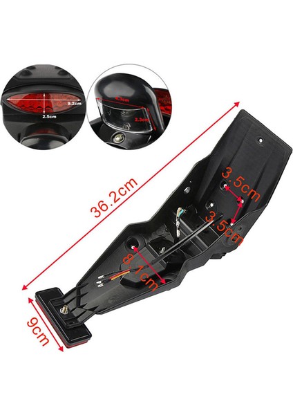2xmotorbike Motosiklet Arka Çamurluk Çamurluk LED Fren Kuyruğu Işığı Yamaha Için 2 Pcs