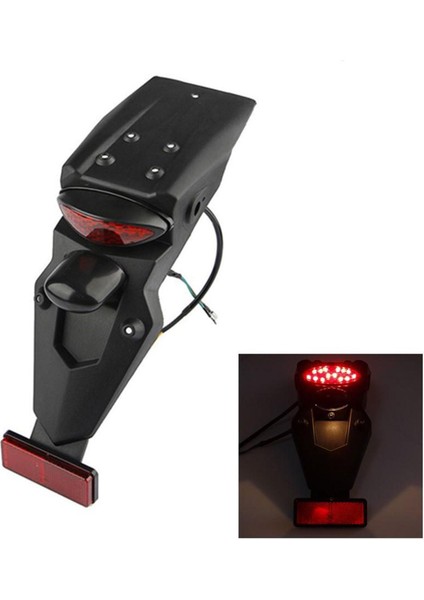 2xmotorbike Motosiklet Arka Çamurluk Çamurluk LED Fren Kuyruğu Işığı Yamaha Için 2 Pcs