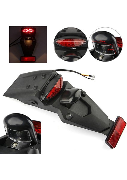 2xmotorbike Motosiklet Arka Çamurluk Çamurluk LED Fren Kuyruğu Işığı Yamaha Için 2 Pcs