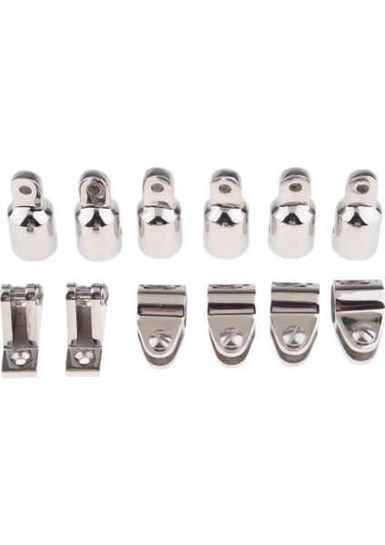 12PCS Deniz Teknesi Güverte Menteşe Montaj Göz Ucu Çene Slayt Seti Bimini Üstü fiyatları