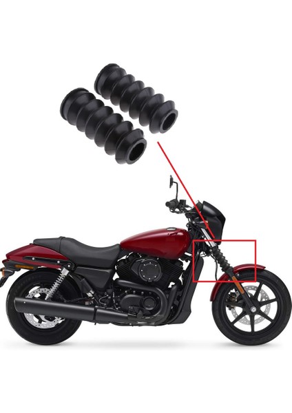 165MM Motosiklet Kauçuk Ön Çatal Koruyucu XG500 Için Gaiters Boot fiyatları