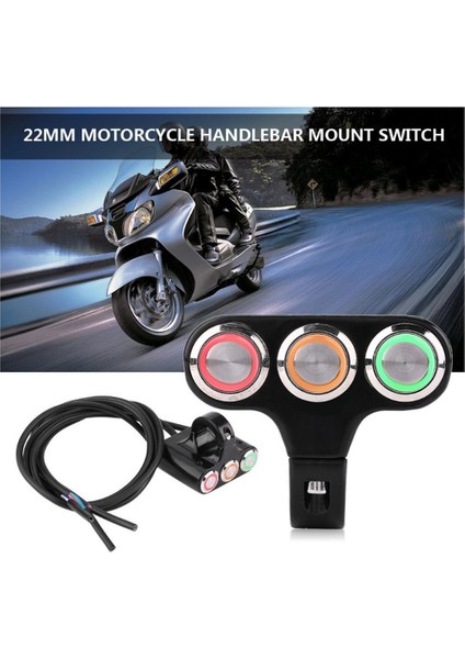 Motosiklet 22MM Gidon Montaj Anahtarları Far Fren Sisi Işığı(Yurt Dışından) fiyatları