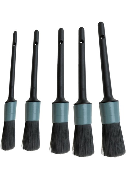5 Adet Araba Detaylandırma Fırça Seti Naylon Kıllar Kullanışlı Alet Aksesuarları Yumuşak(Yurt Dışından)