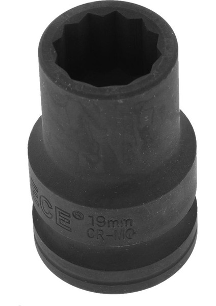 3X55MM Uzunluğunda 3/4 "kare Sürücü 12 Nokta Altıgen Derin Darbe Soketi Anahtarı 19MM 3 Adet
