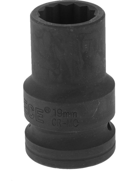 3X55MM Uzunluğunda 3/4 "kare Sürücü 12 Nokta Altıgen Derin Darbe Soketi Anahtarı 19MM 3 Adet