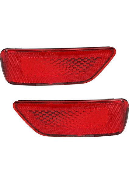 2pcs Araba Arka Tampon Reflektörü Jeep Pusula Yolculuğu Için Kırmızı Kırmızı