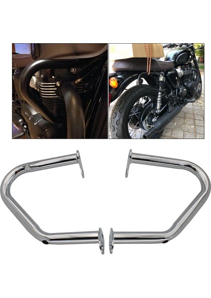 T100 T120 16-19 Için 2pc Motosiklet Motor Koruma Çökme Çubuğu