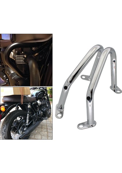 T100 T120 16-19 Için 2pc Motosiklet Motor Koruma Çökme Çubuğu