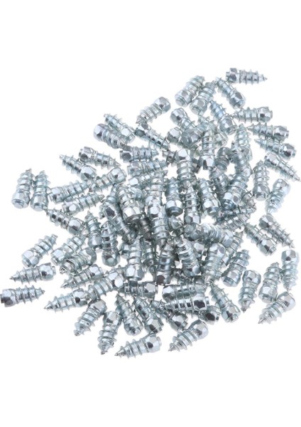 100 x 15MM Evrensel Araba Lastikleri Anti-Kayma Vidalı Saplama Lastik Kar Sivri Uçları