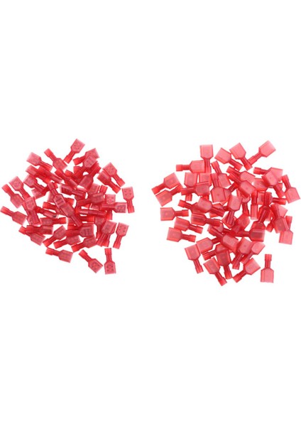 100X Tamamen Yalıtılmış Naylon Kadın Kürek Kıvrım Konnektörü Terminalleri 22-16 fiyatları