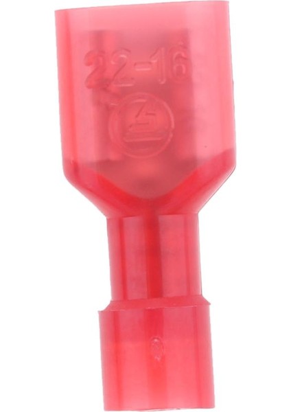 100X Tamamen Yalıtılmış Naylon Kadın Kürek Kıvrım Konnektörü Terminalleri 22-16 modelleri