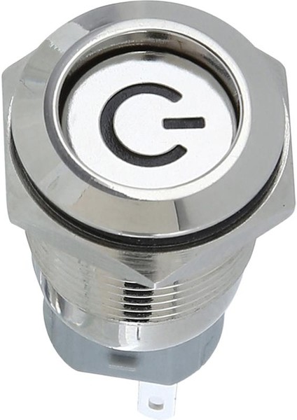 3xdc 12V 16MM Alüminyum LED Araç Aydınlatılmış Mandal Alma Itme Düğmesi Anahtarı Mavi 3 Pc fiyatları