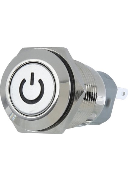 3xdc 12V 16MM Alüminyum LED Araç Aydınlatılmış Mandal Alma Itme Düğmesi Anahtarı Mavi 3 Pc modelleri