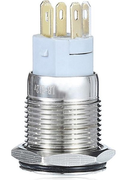 3xdc 12V 16MM Alüminyum LED Araç Aydınlatılmış Mandal Alma Itme Düğmesi Anahtarı Mavi 3 Pc indirimleri