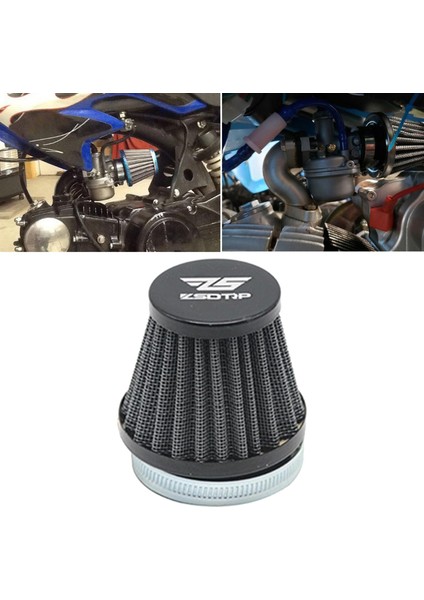 Motosiklet Hava Filtresi Professional Direct, Kir Bisikletlerin Değiştirilir Atv 42MM Siyah
