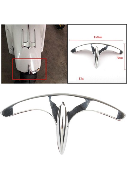 Honda GL1800 Goldwing 2001-2017 Için Chrome Front Fender Kaplama Uç Trim
