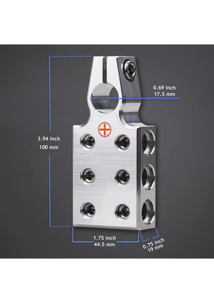 Araba 6 Yollu Pil Terminal Kelepçe Kiti 1/0 Awg Gauge Dayanıklı Takımı Kolay modelleri