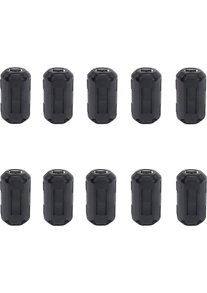 Ferrit Halkalarda 10 Pcs Klips Çekirdek 5mm Çapı Premium Gürültü Bastırıcı Siyah