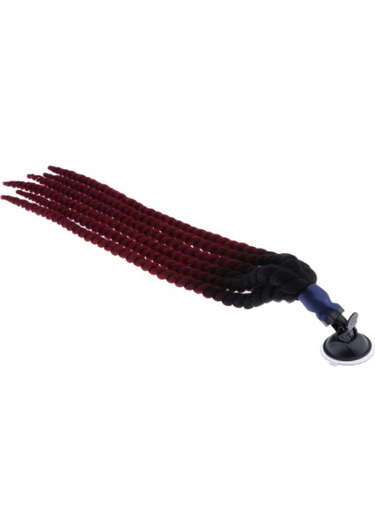70CM Kırmızı Gradyan Kask Örgüleri Ponytail Motosiklet Kask Pigtails fiyatları