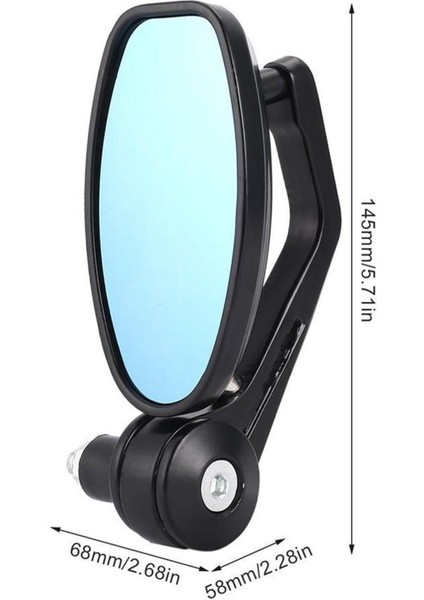 2pcs Universal 7/8 "tutma Çubuğu Ucu Motosiklet Dikiz Yan Aynaları Motor Bisiklet fırsatları