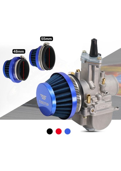 Motosiklet Hava Filtresi Professional Direct, Dirt Bike Için Değiştirilir Atv 55MM Mavi(Yurt Dışından) fırsatları