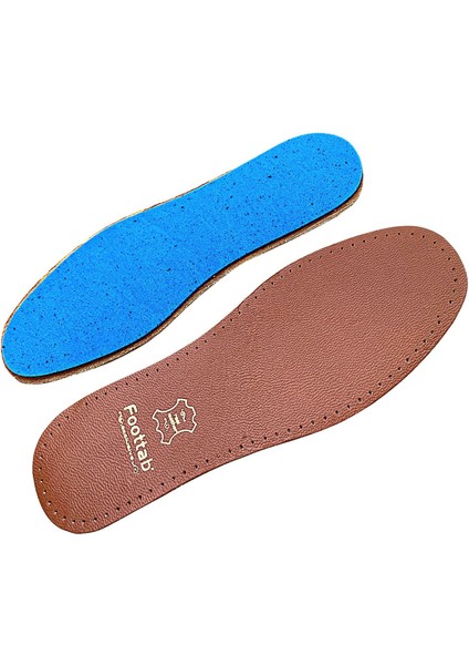 Exclusive Hakiki Deri Ayakkabı Tabanlığı, Parfümlü, Koku Önleyici Ter Emici, Leather Insole, Kahve