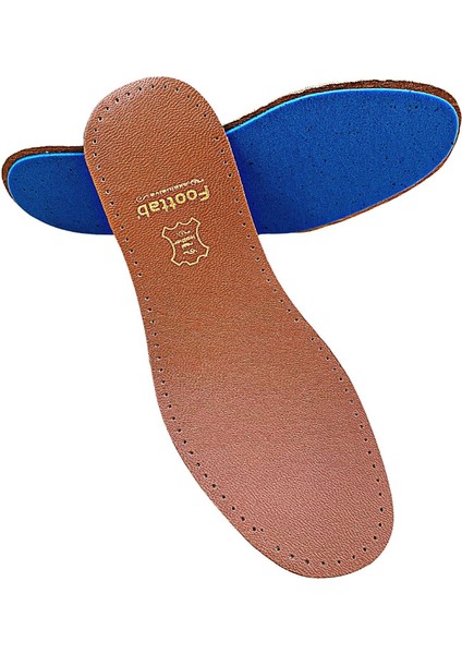 Exclusive Hakiki Deri Ayakkabı Tabanlığı, Parfümlü, Koku Önleyici Ter Emici, Leather Insole, Kahve