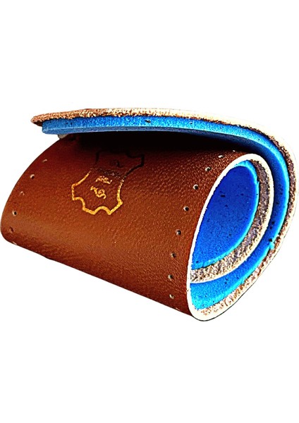 Exclusive Hakiki Deri Ayakkabı Tabanlığı, Parfümlü, Koku Önleyici Ter Emici, Leather Insole, Kahve