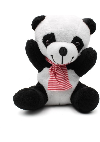 Tatlı Peluş Panda & Işıklı Mini Panda Kar Küresi Hediye Seti