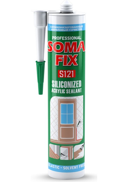 Somafıx Akrilik Silikonize Mastik Antrasit Gri 310ML - S128
