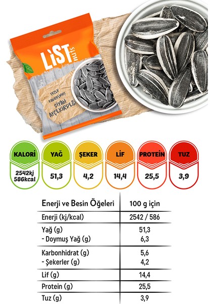 Kavrulmuş Siyah Ayçekirdeği 10 x 80 gr