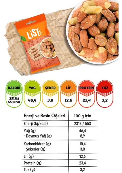 List Nuts Tuzlu Yer Fıstığı 10 x 35 gr