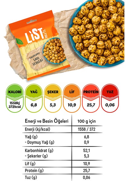 Kavrulmuş Sarı Leblebi 10 x 90 gr