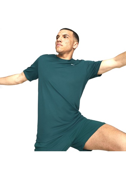 Performance Erkek Yeşil Koşu Tişört 52048924