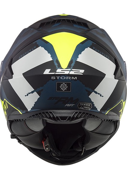 Motosiklet Storm Sprınter Mat Siyah-Gri-Cobalt Kask S