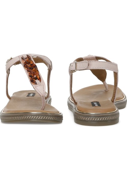 Bombu 2fx Krem Kadın Düz Sandalet indirimleri