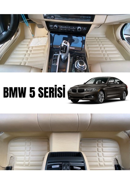 Bmw 5 Serisi 2011-2016 Arası Araca Özel 5d Oto Paspas Seti - Siyah