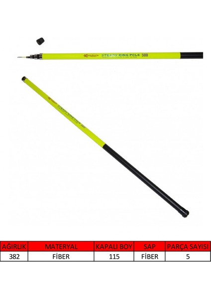 1072 Steady Ring Pole Bilezikli Göl Kamışı