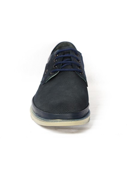 F46 Lacivert Deri Bağcıklı Erkek Ayakkabı modelleri