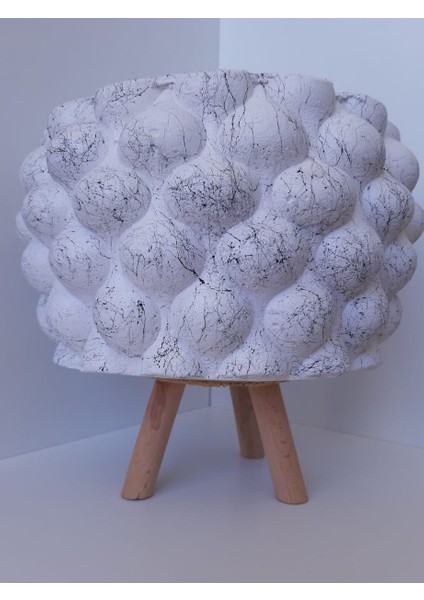 Damla Motifli Ayaklı Beton Saksı 20 x 20 x 21 cm fiyatları