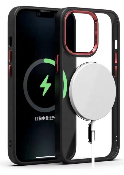 Apple iPhone 13 Pro Magsafe Leon Çerçeveli Cep Telefonu Kılıfı