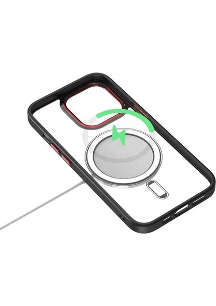 Apple iPhone 13 Pro Magsafe Leon Çerçeveli Cep Telefonu Kılıfı