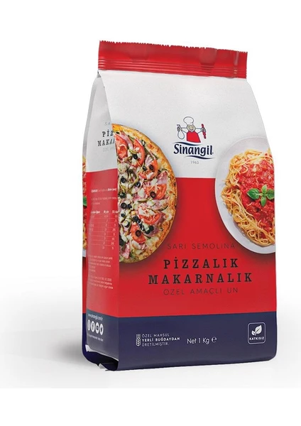 Sarı Semolina Pizzalık ve Makarnalık Un 1 kg