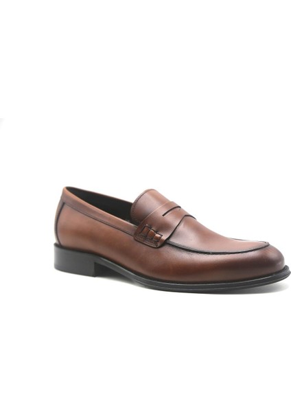 2402 Erkek Deri Ayakkabı Kısa Topuklu Rahat Kullanım ve Şıklık