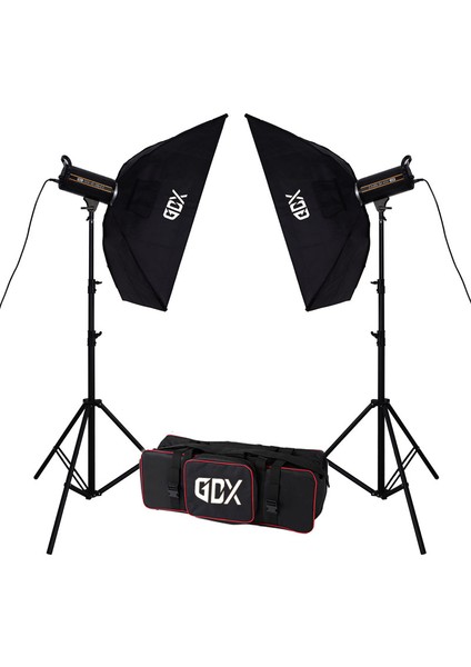 HD-200II C Bicolor 2'li Işık Seti 200W Video LED Işığı